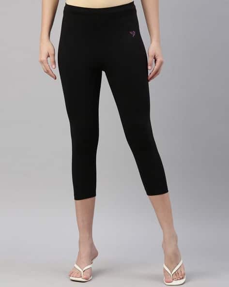 Buy Black Leggings for Women by Twin Birds Online