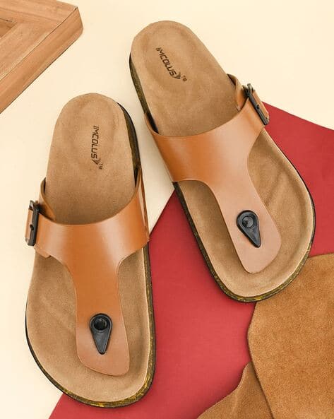 Buy TAN Flip Flop Slippers for Men by IMCOLUS Online