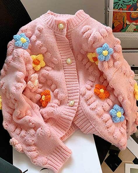 Buy Pink Sweaters Cardigans for Women by Lulu Sky Online