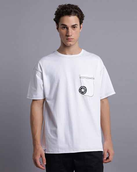 Buy White Tshirts for Men by CONVERSE Online Ajio