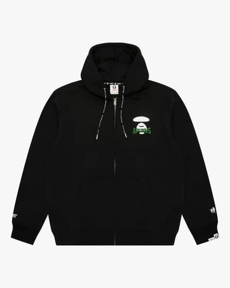 Buy AAPE BY A BATHING APE Moonface Logo Regular Fit Zip-Up Hoodie 