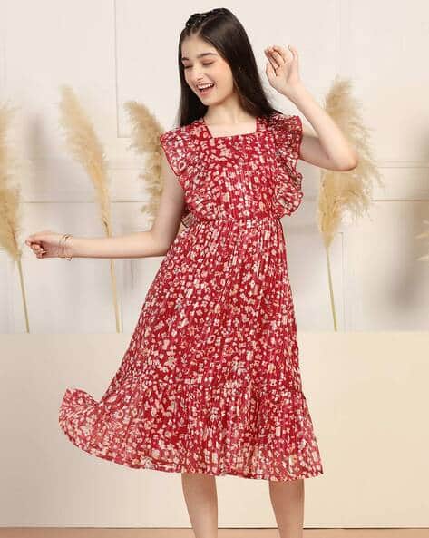 Girls Fit and Flare Dress