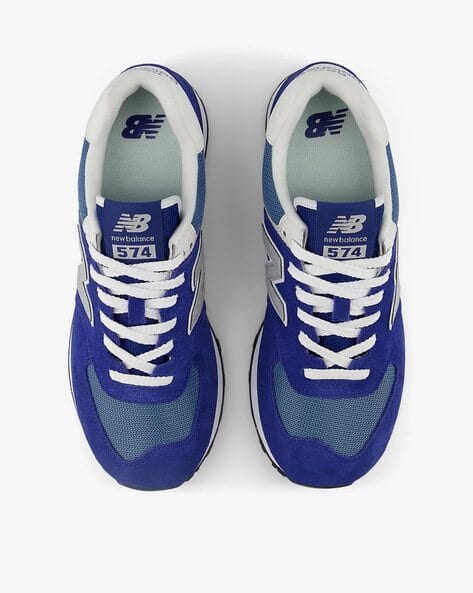 Buy NEW BALANCE 574 Lace-Up Walking Shoes Blue Color Men AJIO LUXE