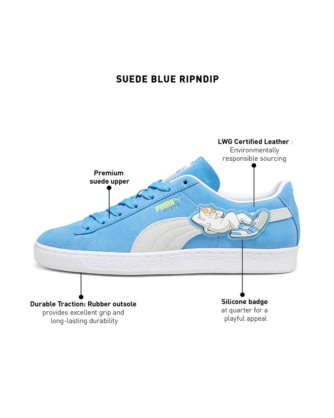 Buy Regal Blue & White Sneakers for Men by PUMA Online