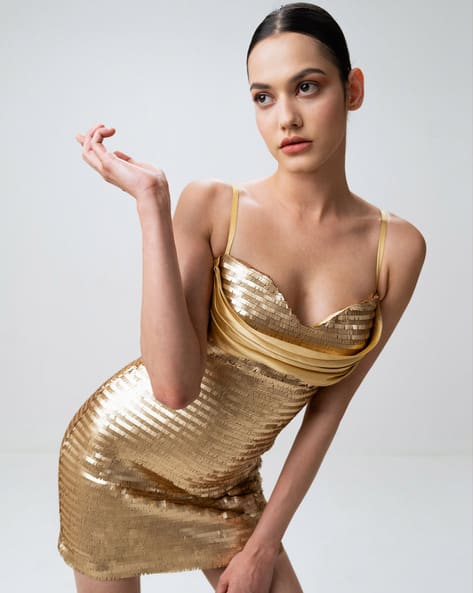 Women Embellished Bodycon Dress