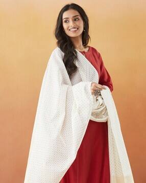 fabindia Women Ethnic Dupatta-picture-42