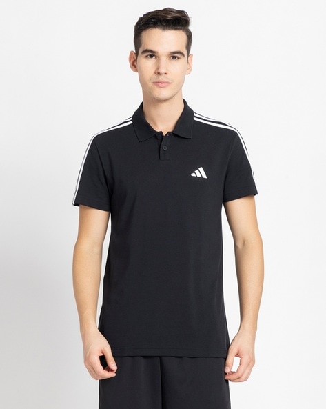 Adidas Men 3-Striped CO Polo T-Shirt