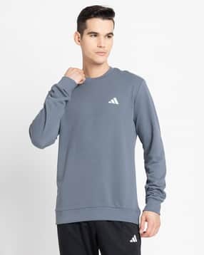 adidas originals Men Logo Print Crew-Neck Sweatshirt-picture-25