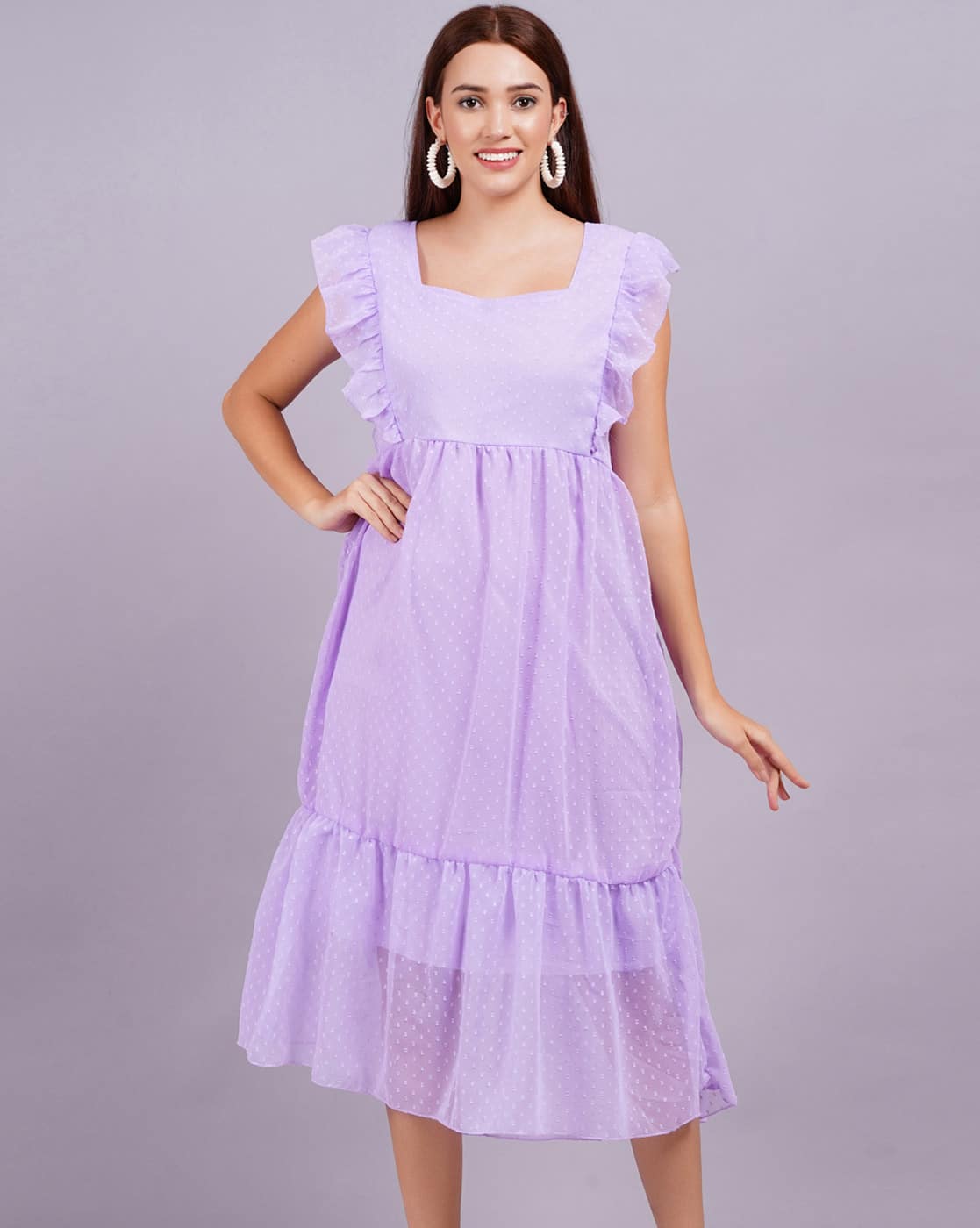 fitted lace wedding dress Elegant Lavender Straps Long Bridesmaid Dress with Slit – FancyVestido