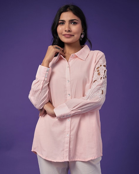 Zari Women Self-design A-line Tunic