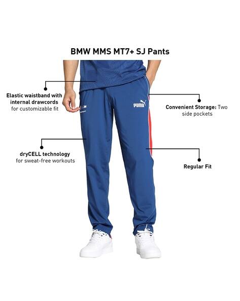 PUMA track pants blue × white Shop PUMA T7 Track Pants Blue Online in Dubai & UAE -SSS