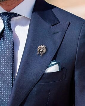 the tie hub Men Oxidized Skull Lapel Pin-picture-22