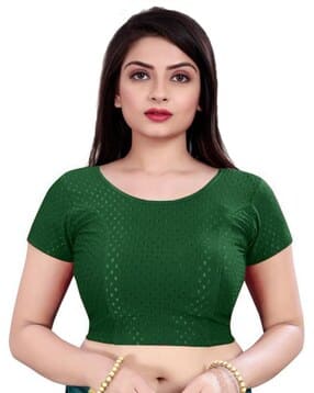 Women Self-design Blouse-image-6