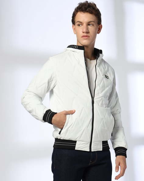 Men Regular Fit Bomber Jacket