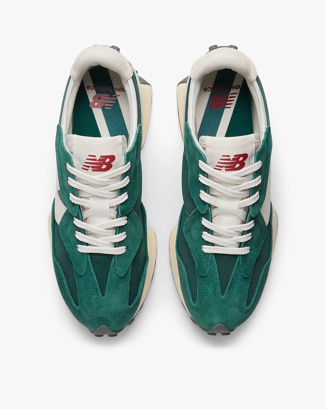 Buy NEW BALANCE 327 Lace-Up Walking Shoes Green Color Men AJIO