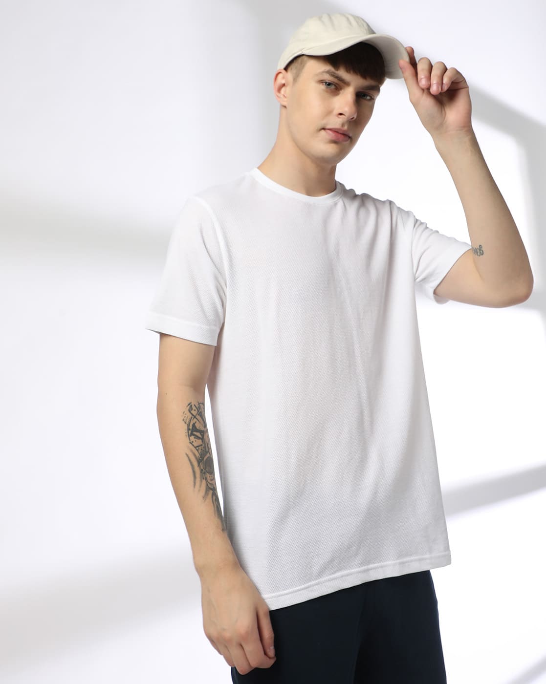 Buy Teamspirit Men Regular Fit Crew-Neck T-Shirt Online | Ajio.com