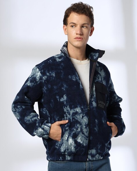 Men Printed Regular Fit Jacket