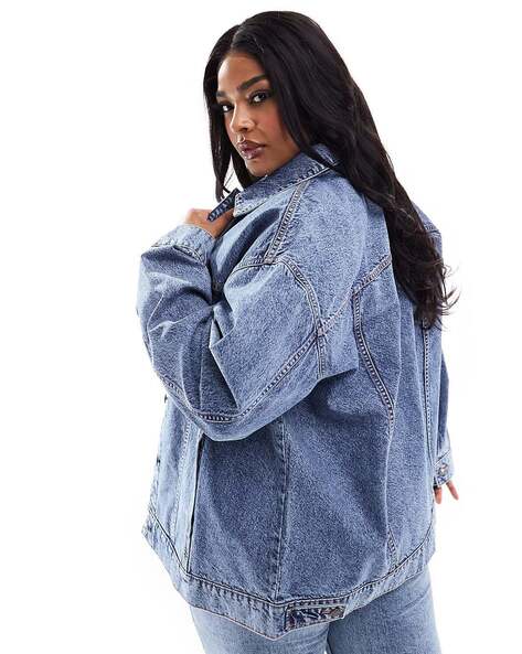 Jeans hooded jacket women's best sale