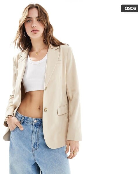 womens blazers stone oversized blazer
