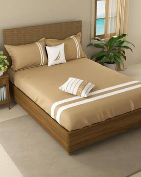 450 TC Printed King Size Bedding Set-image-25