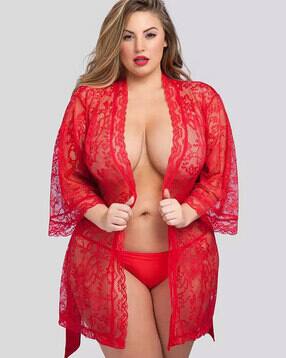 cumsin Women Lace Coverup & Panties Set-picture-51