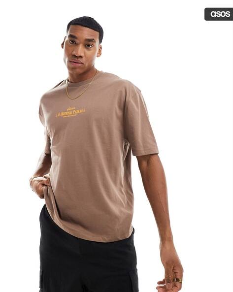 ASOS DESIGN Men Printed Oversized Crew-Neck T-Shirt