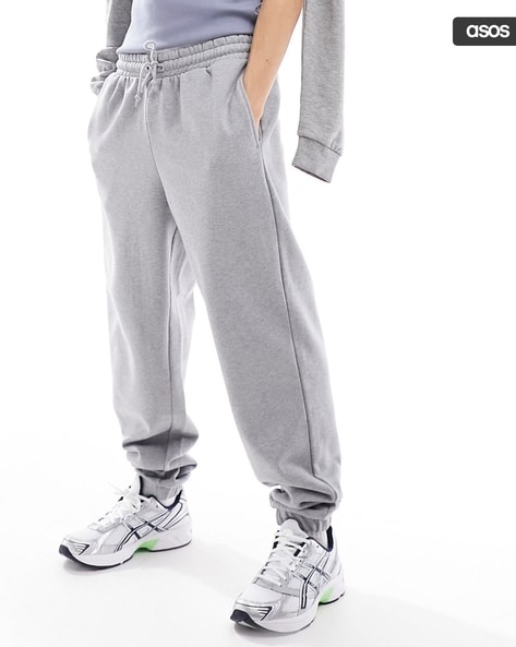 Buy Grey Melange Track Pants for Men by ASOS DESIGN Online Ajio