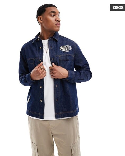 Buy Indigo Blue Shirts for Men by ASOS DESIGN Online