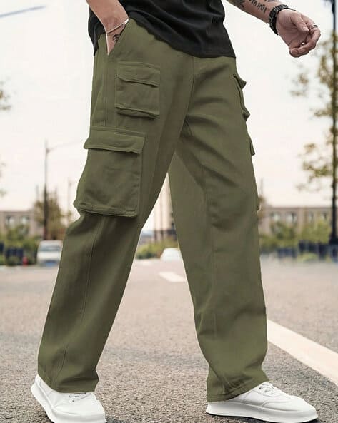 Buy Green Trousers \u0026 Pants for Men by Shine N Show Online | Ajio.com