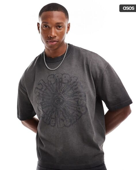 Buy Washed Black Tshirts for Men by ASOS DESIGN Online