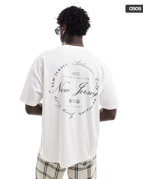 asos design Men Typographic Print Crew-Neck T-Shirt-picture-49