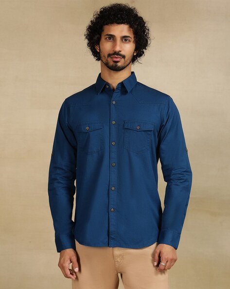 Greenfibre Men Slim Fit Shirt