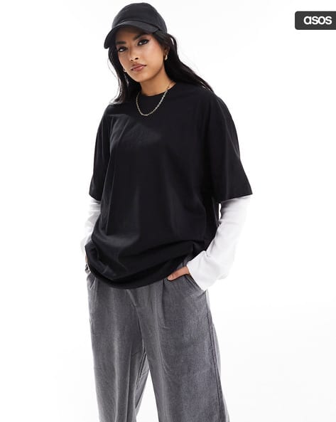 Buy Black Tshirts for Women by ASOS DESIGN Online