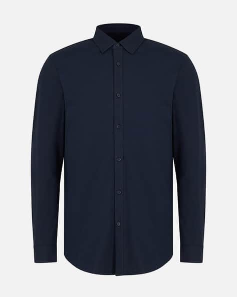 Men Regular Fit Cotton Stretch Shirt