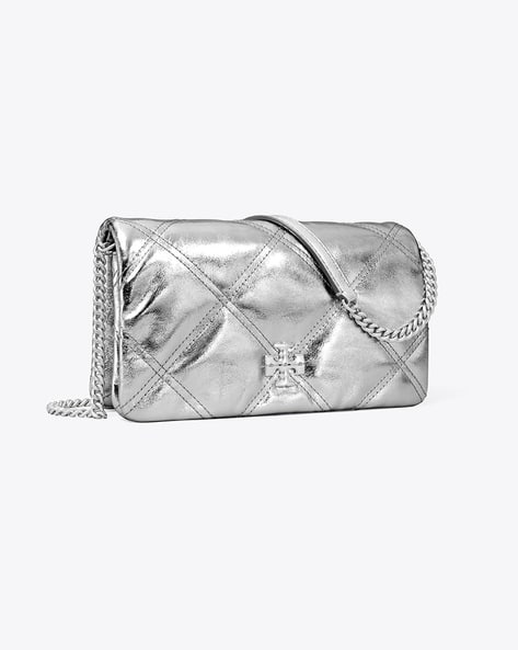財布・小物その他 Tory Burch 'Kira Diamond Quilt' wallet on chain Kira Diamond Quilt Crossbody: Women's Designer Mini Bags