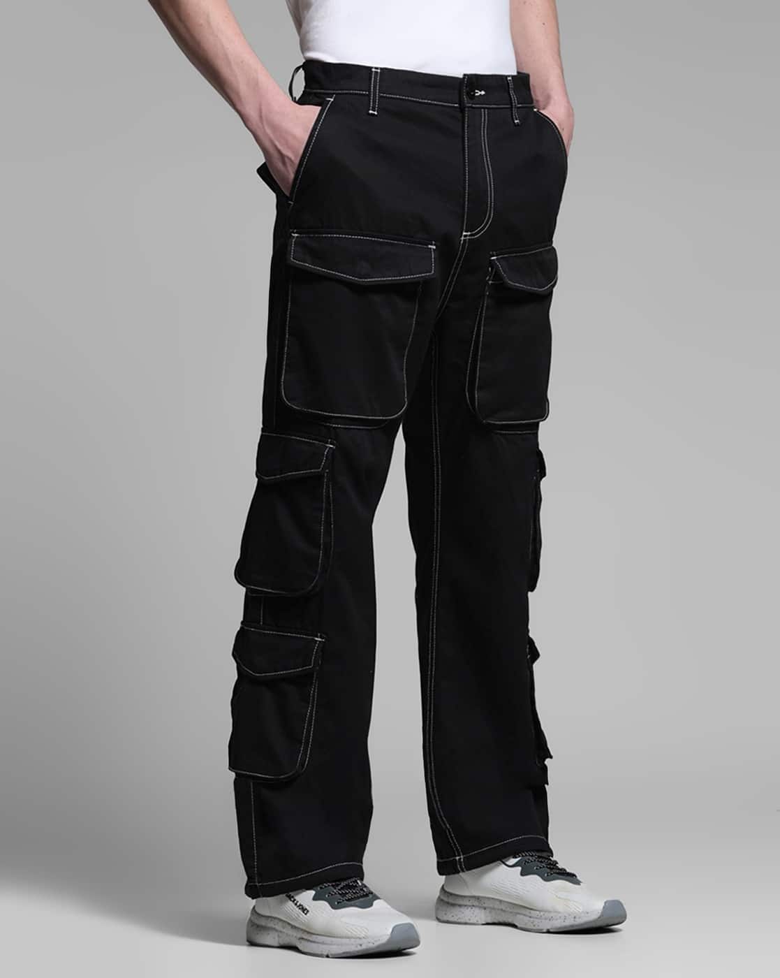 Buy Black Trousers & Pants for Men by Jack & Jones Online | Ajio.com