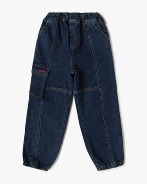 Mid-Rise Lightly Washed Straight Fit Jeans