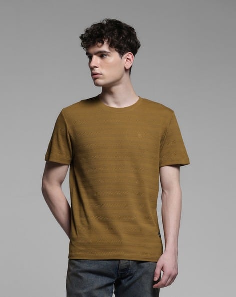 JACK & JONES Premium Men Knitted Slim Fit Crew-Neck T-Shirt