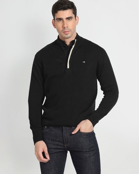 Arrow Men Regular Fit High-Neck Pullover