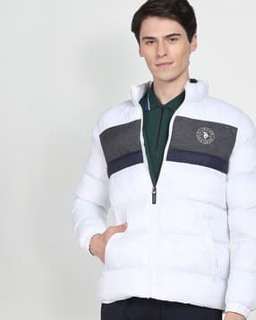 u.s. polo assn. Men Colourblock Regular Fit Puffer Jacket-picture-14