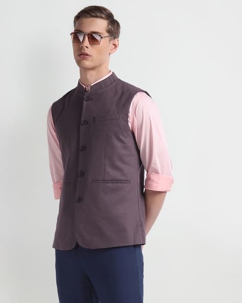 Price History of ARROW Men Regular Fit Nehru Jacket with Welt