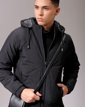 the indian garage co Men Hooded Slim Fit Winter Jacket-picture-10
