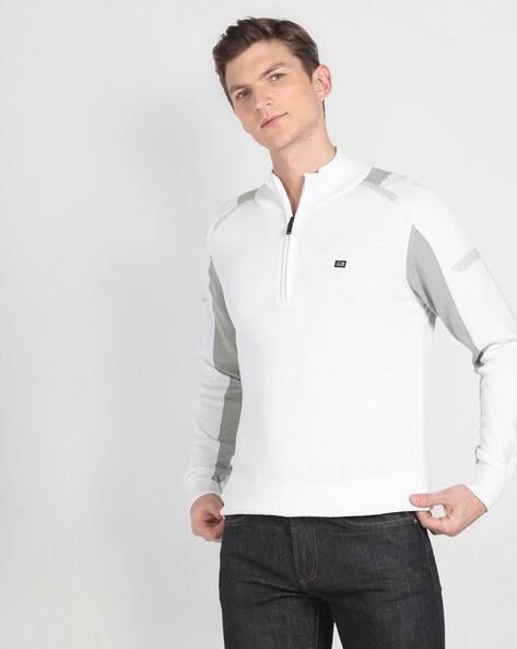 ARROW Men Colourblock Regular Fit High-Neck Pullover