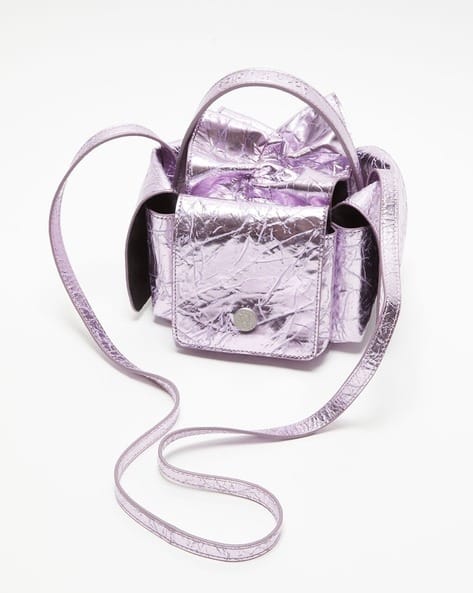 Buy Acne Studios Multipocket Mini Bag | Purple Color Women | AJIO LUXE