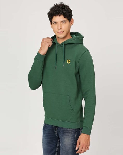 Pepe Jeans Men Regular Fit Hoodie with Logo Print
