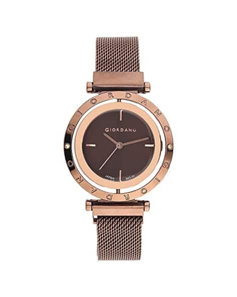 Giordano Women Stone-Studded Analogue Watch-GZ-60035-33