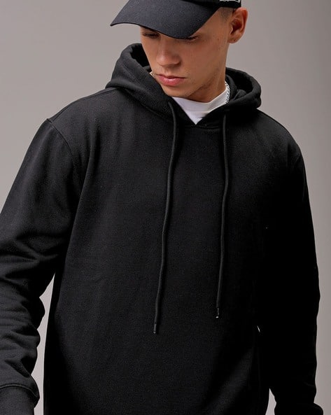 Men Regular Fit Hoodie with Insert Pockets