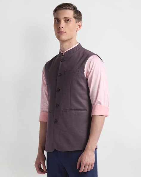 Price History of ARROW Men Regular Fit Nehru Jacket with Welt