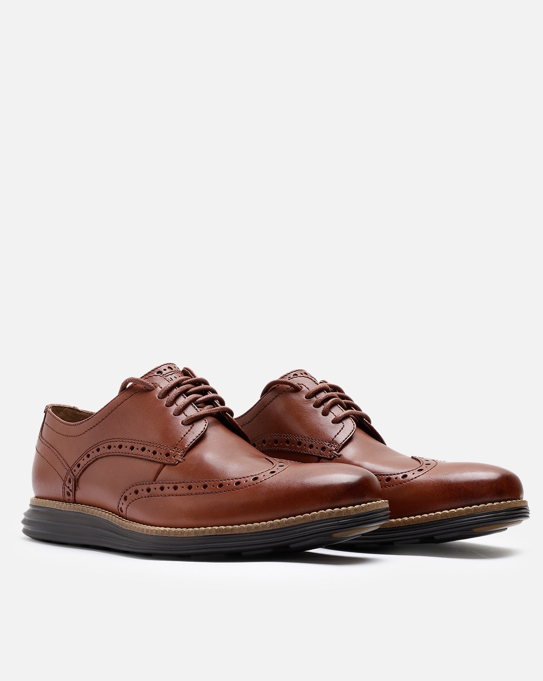 Buy Cole Haan Men Original Grand Wingtip Oxford Shoes Tan Brown