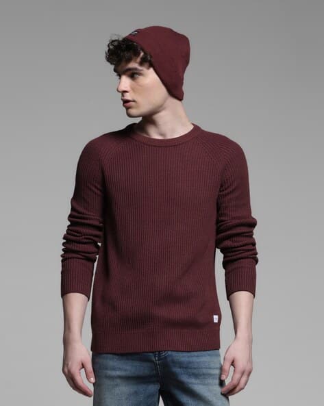 Buy Maroon Sweaters Cardigans for Men by Jack Jones Online